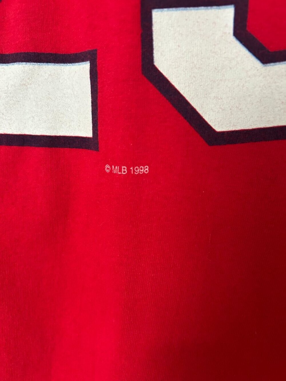 Vintage 1998 Mark McGwire #25 Cardinals T-Shirt Men’s XL Hanes USA Red MLB - Picture 6 of 9